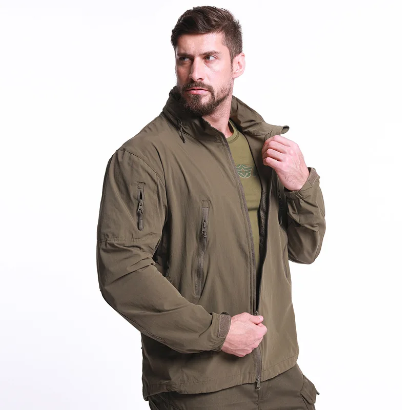Adult Thermal Windproof Hooded Cycling Jacket Outdoor Sports Apparel for Running Hiking Climbing Riding - Windproof Running Gear