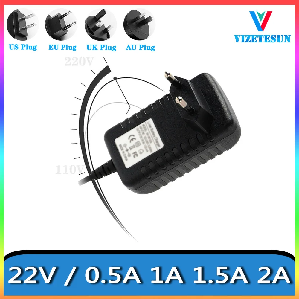 Adaptador de alimentação de três pernas britânico da tomada do porto, 22V, 0.5A, 1A, 1.5A, 2A, 2A