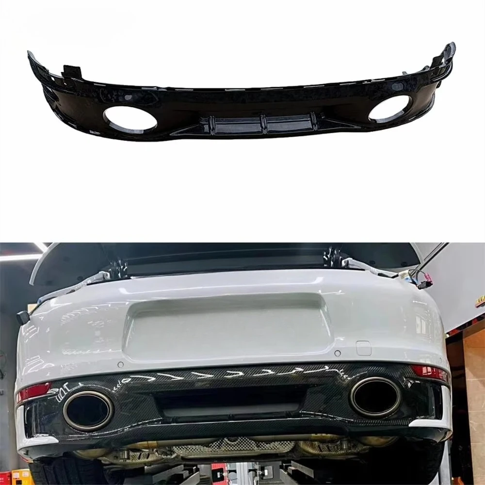 Sports+ OEM Style Dry Forged Carbon Fiber Rear Diffuser for Porsche 911 992 Bodykit