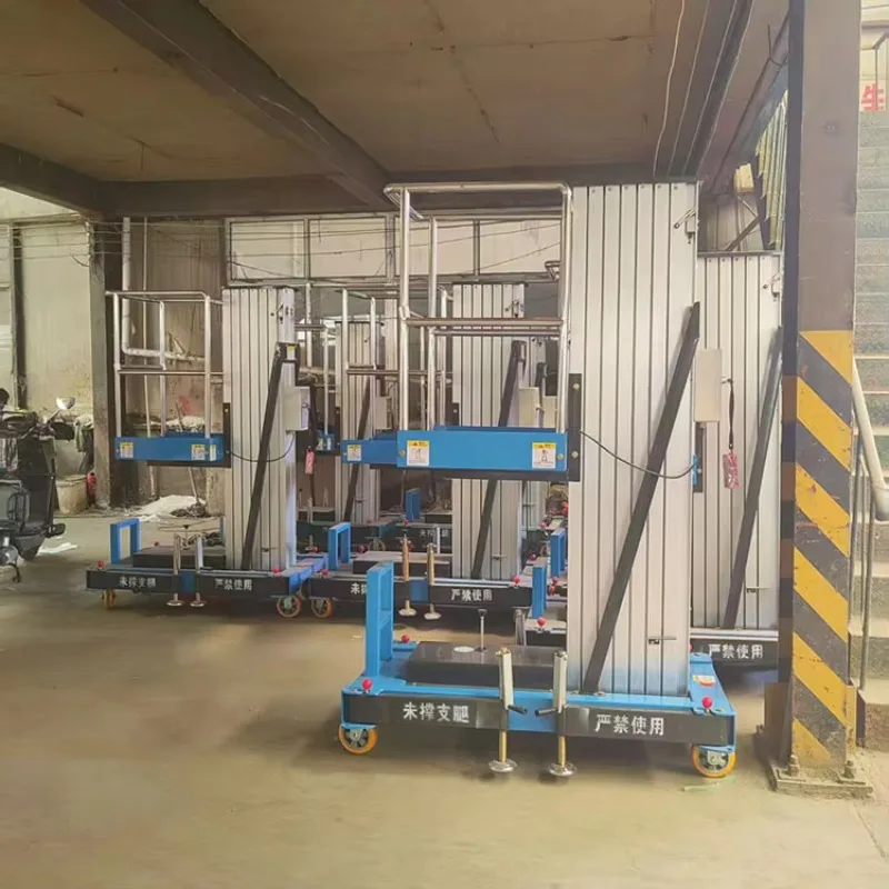 Customized 4-10m Single Column Moving Folding Aluminum Electric Aerial Work Platform Lift