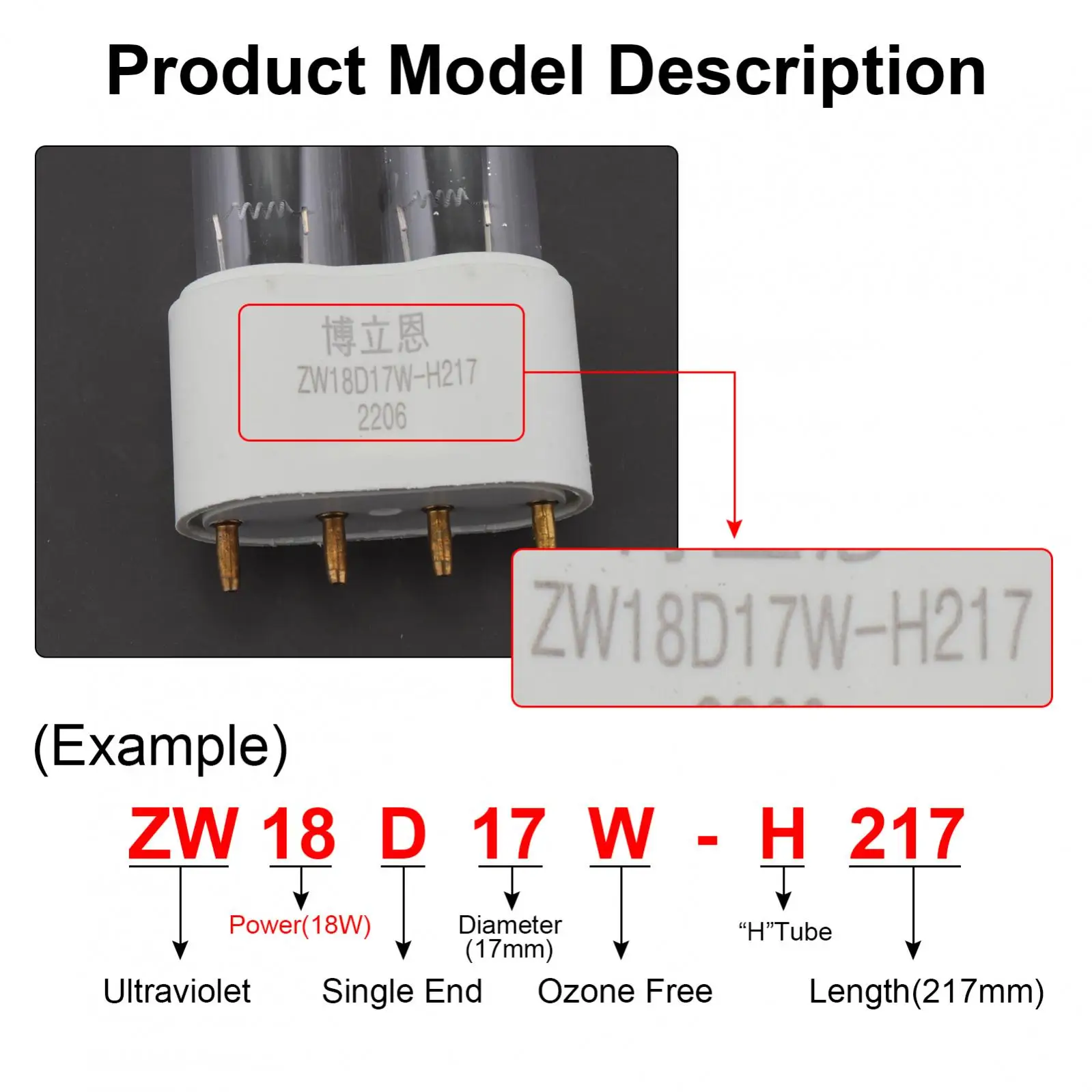 2G11 UV Tube Light 4-Pin Ultraviolet Light LED Strip 18W 24W 36W 55W UVC UV Lamp Bar for for Aquarium Pond Air Purification
