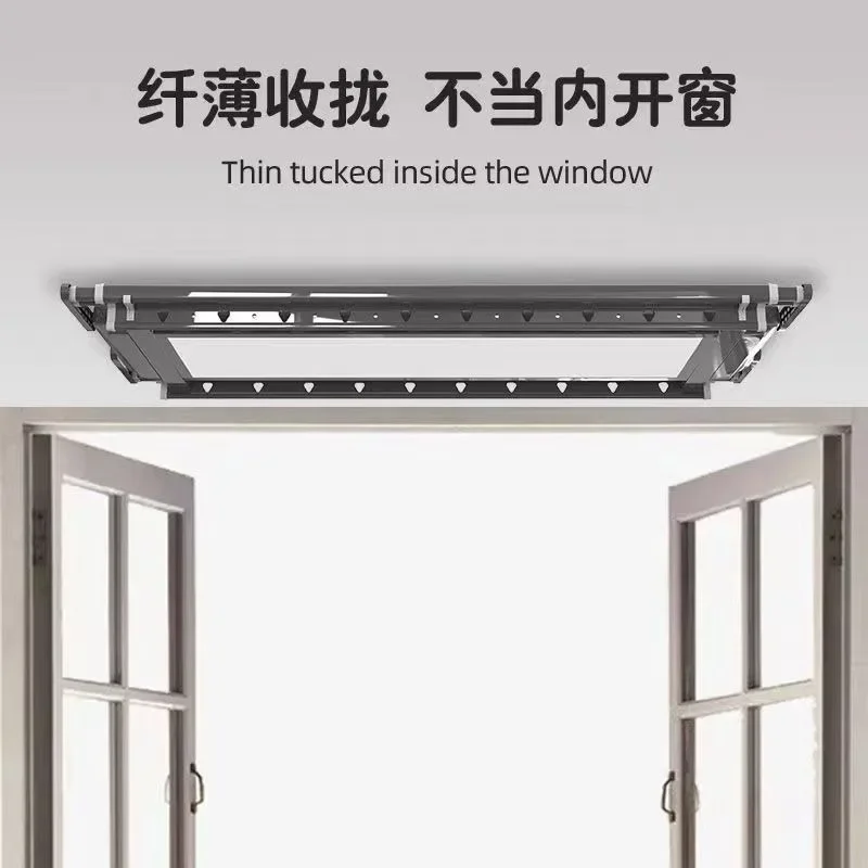 Intelligent remote control electric drying rack remote control voice control lifting home balcony