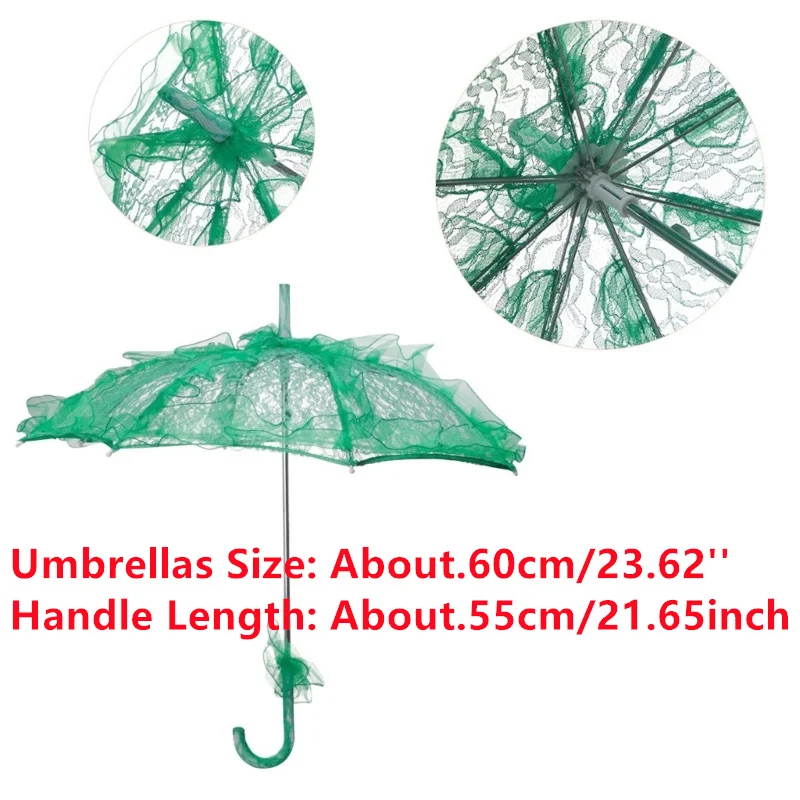 Parasol En Dentelle Parapluie Mariage - Parapluie Décoratif Élégant Pour Mariée, Demoiselles D'Honneur Et Cérémonie