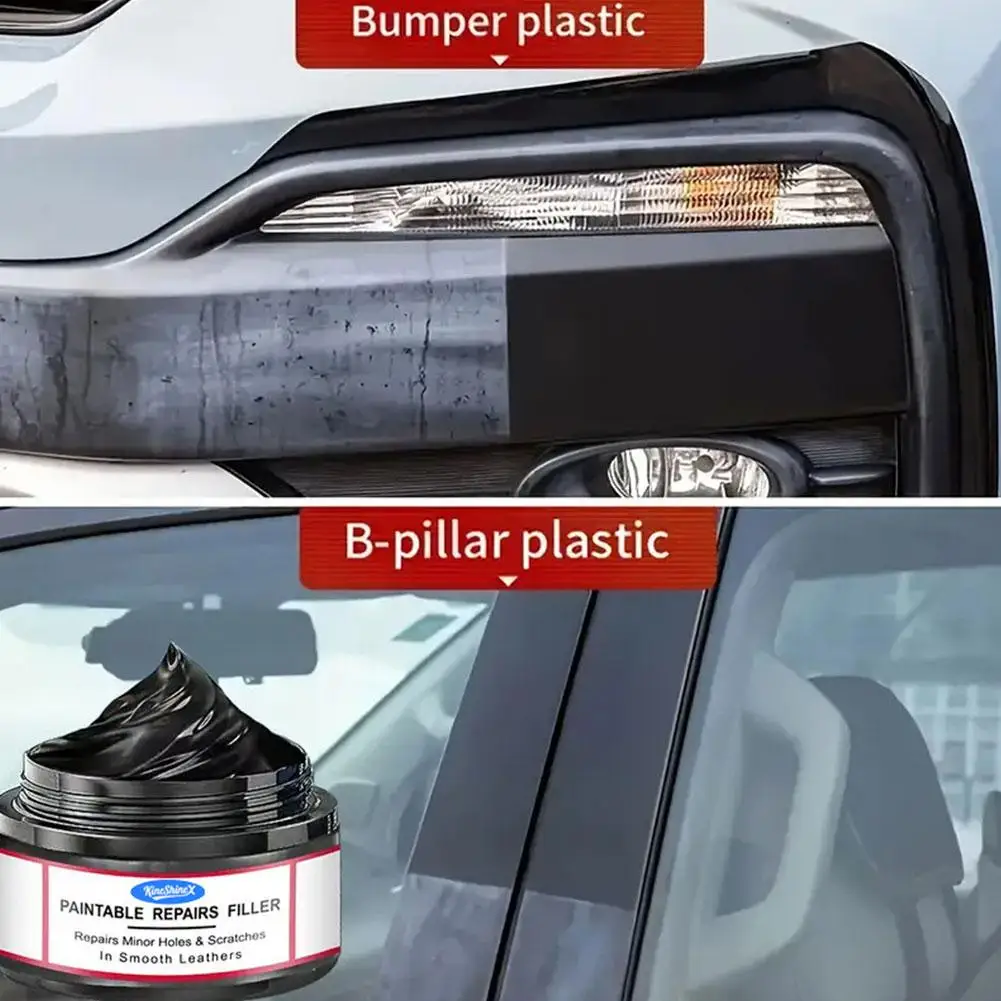 Car Interior Scratch Repair Cream Dashboard & Plastic Restorer Polishing Wax for Interior/Exterior Plastic Surface Repair Agent