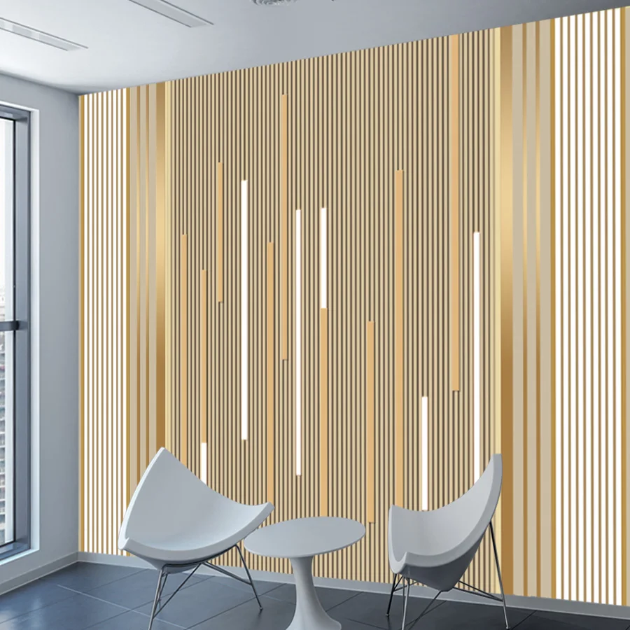 Custom Peel and Stick Wallpaper for Living Room Wall Papers Home Decor Art Renovation with Column Geometry TV Background Murals