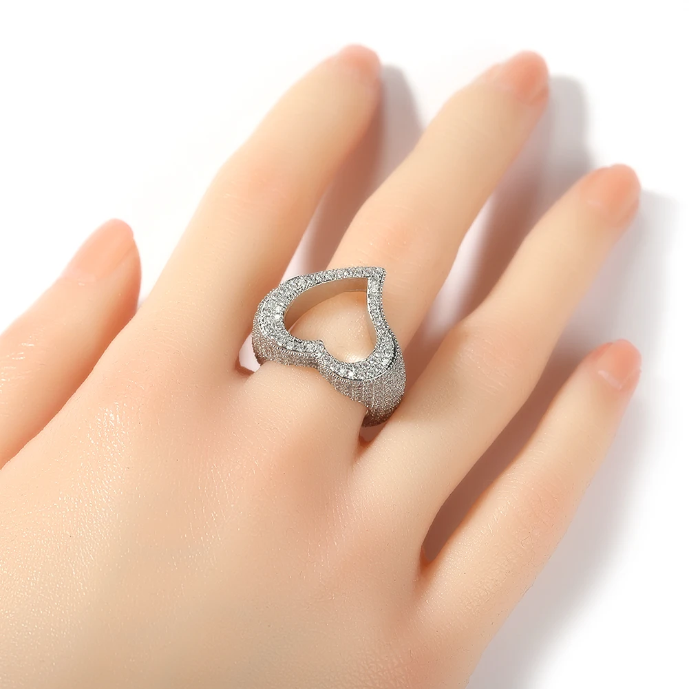 Picture 7: THE BLING KING Hollow Heart Ring