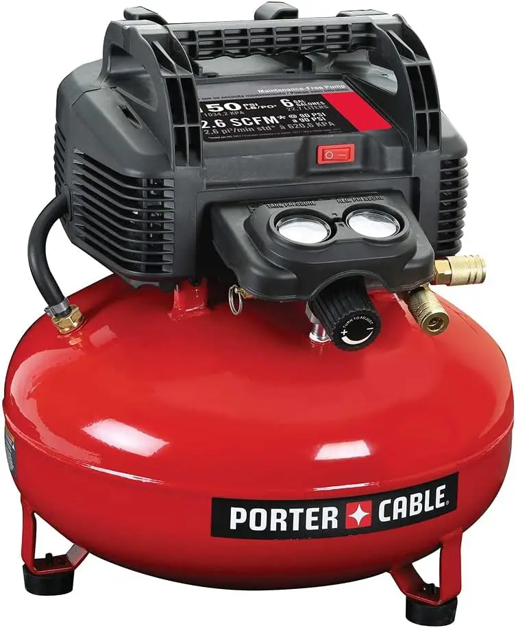 

PORTER-CABLE Air Compressor, 6-Gallon, Pancake, Oil-Free (C2002-ECOM)