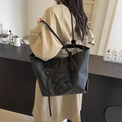 Nylon Tote Bag Reusable Waterrproof Shoulder Bags Casual Cartoon Design High-capacity Fashion Durable Gift Handbag for Women