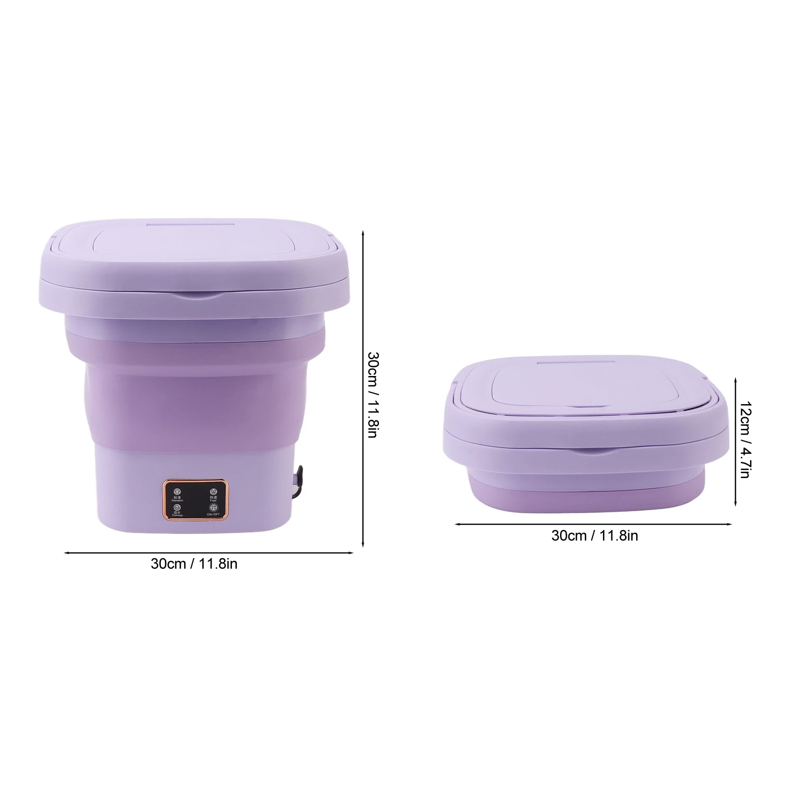 9L Foldable Portable Washing Machine Automatic Small Laundry Machine Dormitory Baby Underwear Washing Compact for Easy Storage view 5
