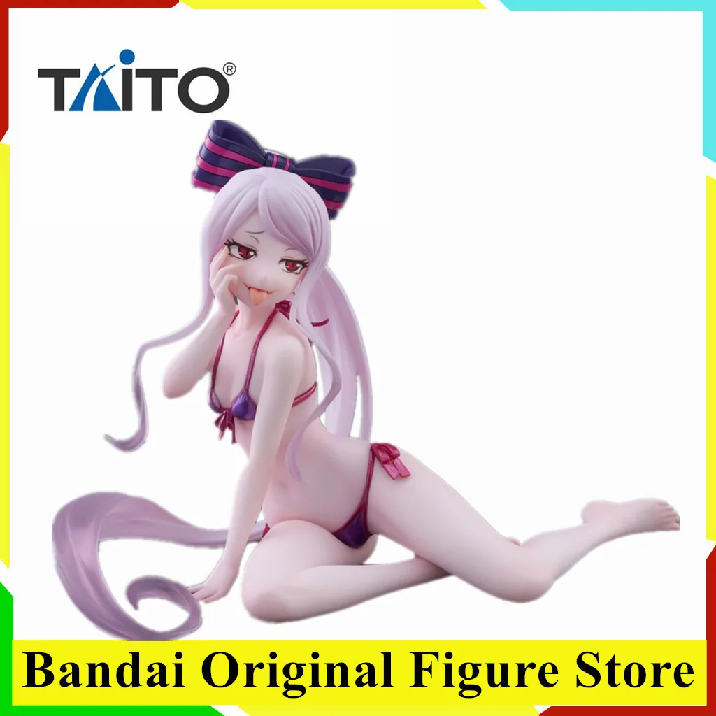 Original Taito Desktop Cute OVERLORD Shalltear Bloodfallen Swimming Suit Anime Figure Toys PVC Model Collection Action Figurine