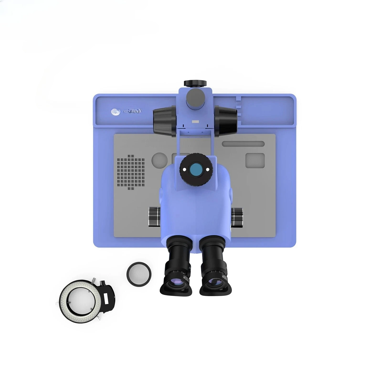 Maxgeek MJ-6565PRO 6.5-65X Continuous Zoom Trinocular Stereo Microscope for Mobile Phone Repair and Maintenance