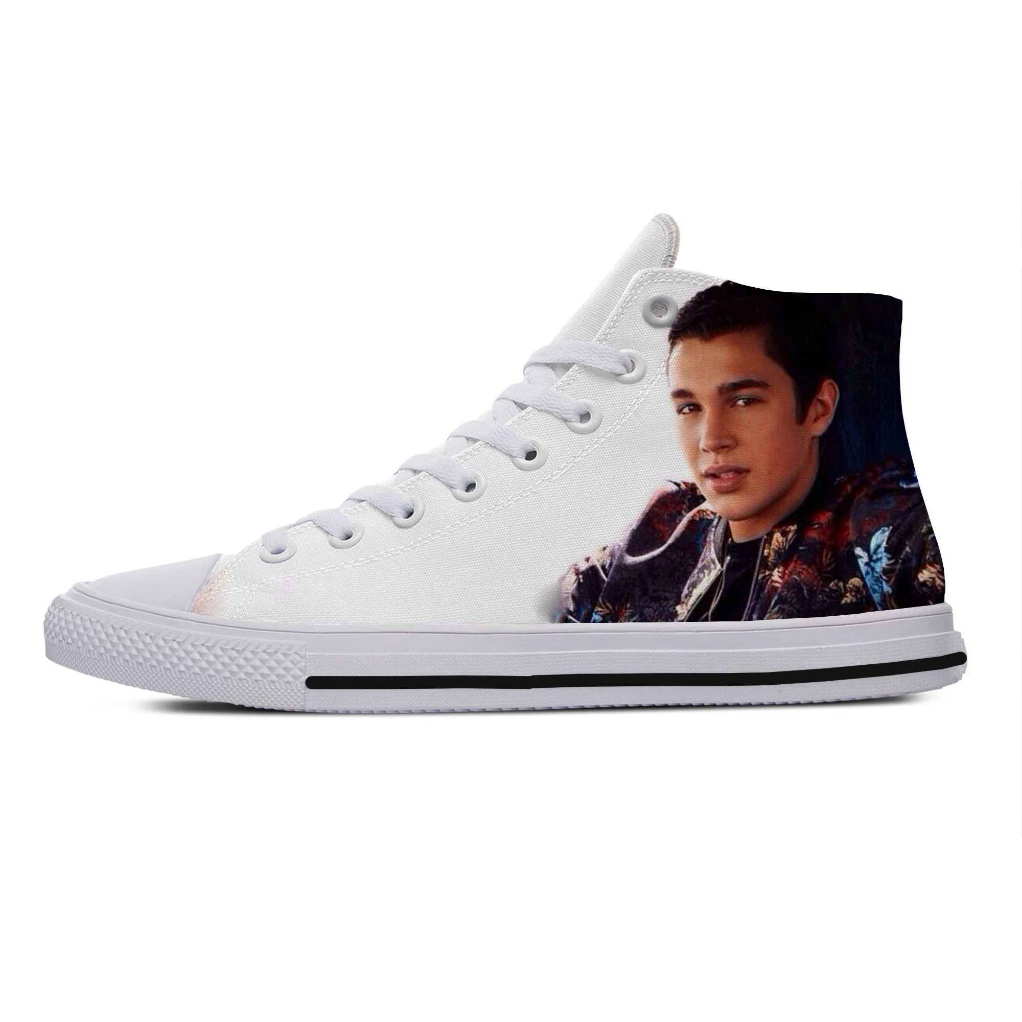 Hot Cool Fashion Pop Grappige Nieuwe Zomer Hoge Kwaliteit Sneakers Handigheid Casual Schoenen Mannen Vrouwen Austin Mahone Hoge Top Board Schoenen