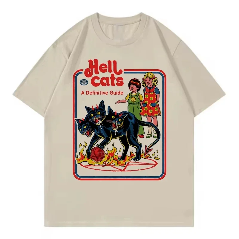 Let's Sacrifice Toby Horror Satanist Graphic Tops Unique Creative Cartoon Streetwear Unisex Scary Short-sleev Tee Ropa Hombre