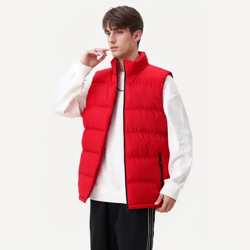 MAIDANGDI 2024 New Men\'s Fashion Trend Cotton Clothing Sleeveless Vest Autumn Winter Warm Lightweight Top Clothing Camisole Y2K