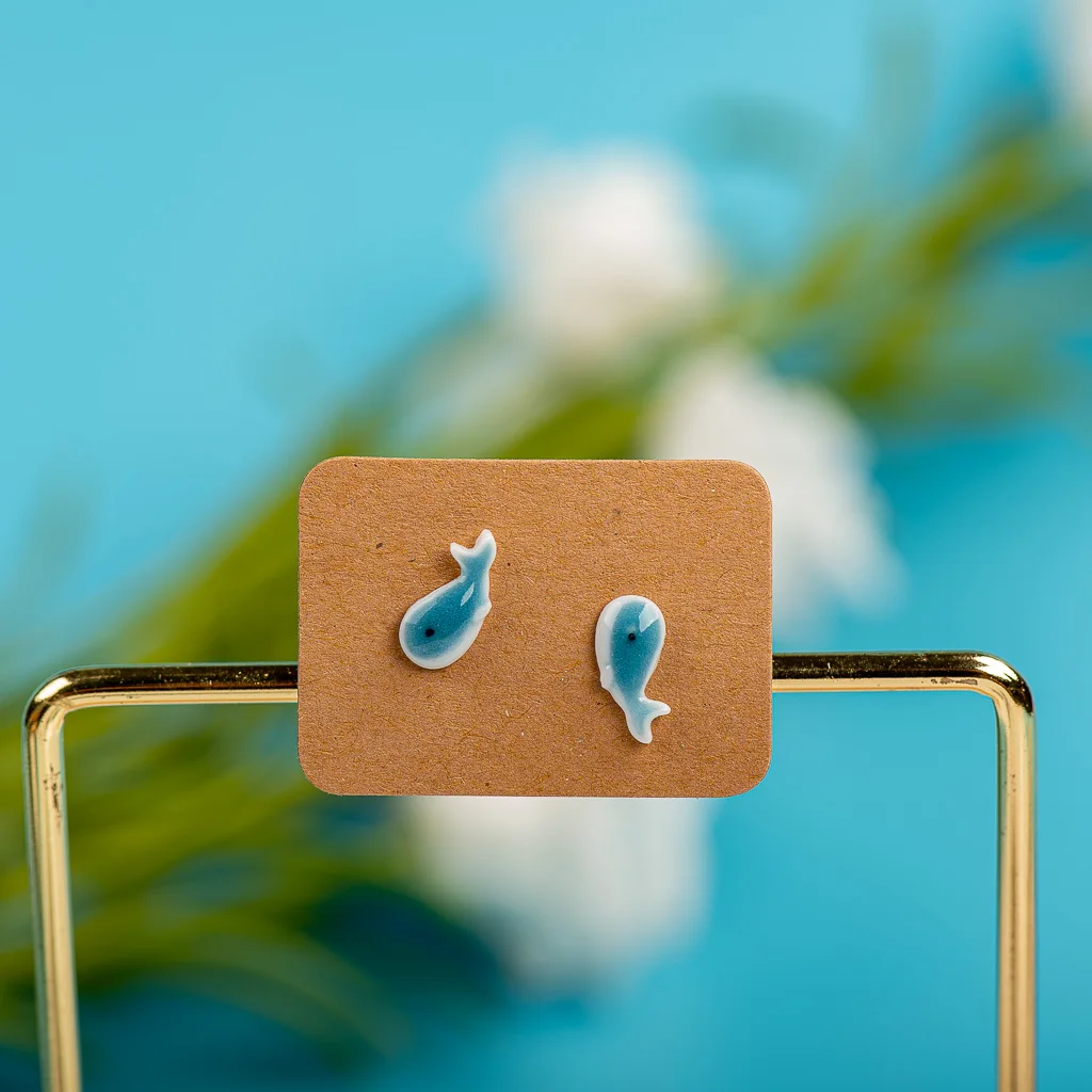 Small And Cute Porcelain Multicolor Earrings Anti-allergic #LY509  women aretes de mujer modernos 2021 kolczyki wiszące