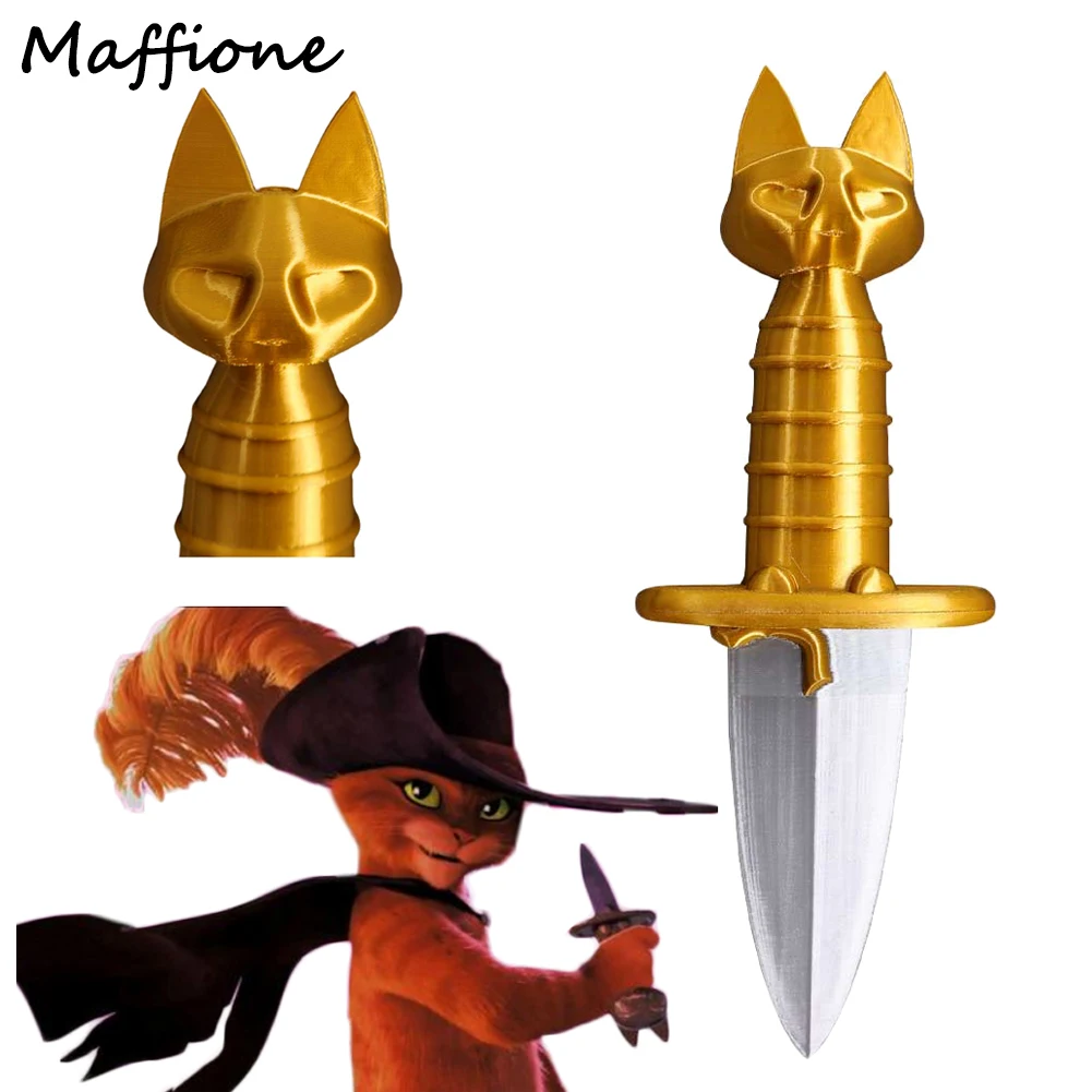 Chat épéiste Cosplay poignard dessin animé chat Cosplay en bottes déguisement arme accessoires RoleArms couteau adulte enfants Halloween accessoire