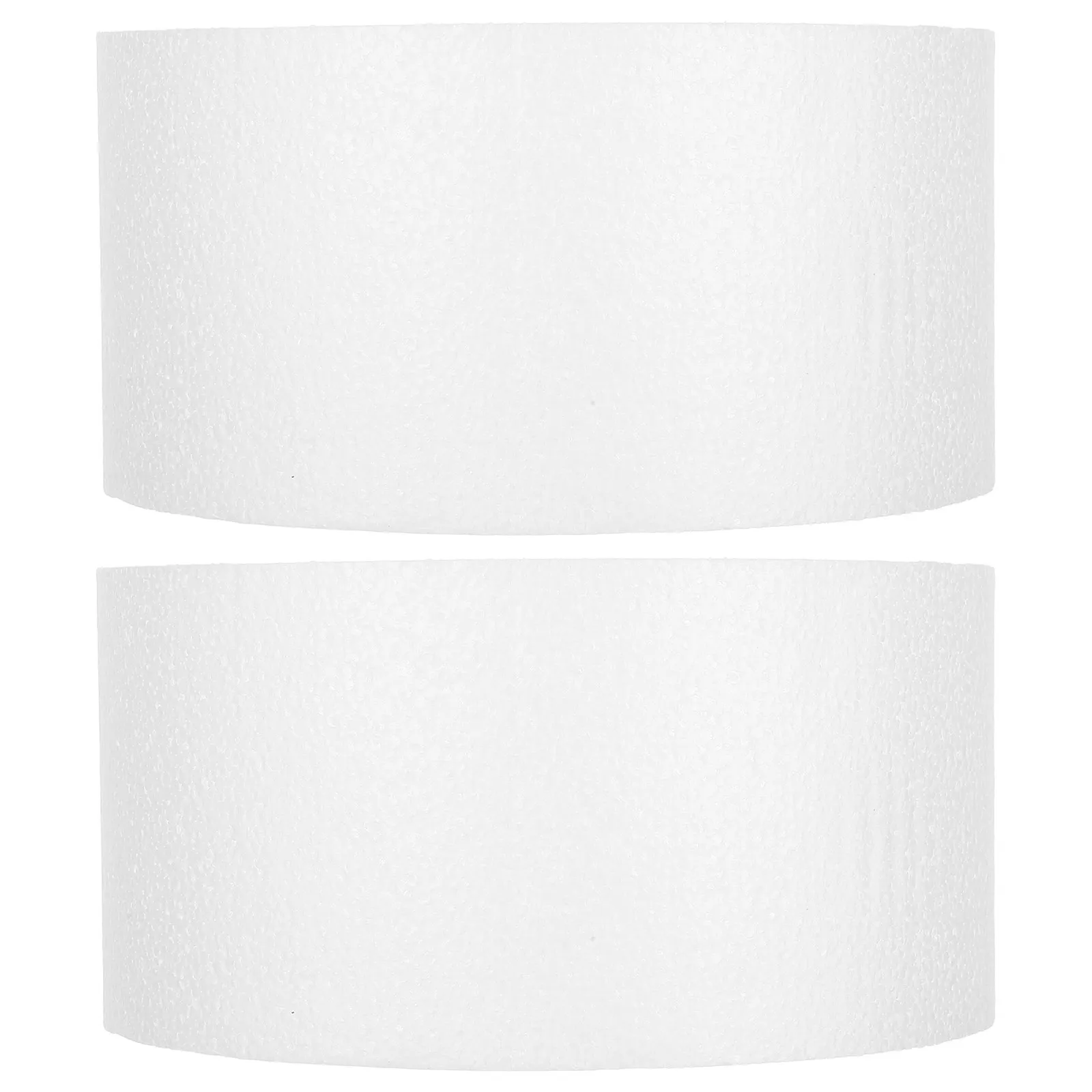 Lot de 2 maquettes de gâteau rondes en mousse de polystyrène de 8 pouces, blanches, légères et robustes, outil de décoration de gâteaux pour débutants, pratique à la maison ou en studio