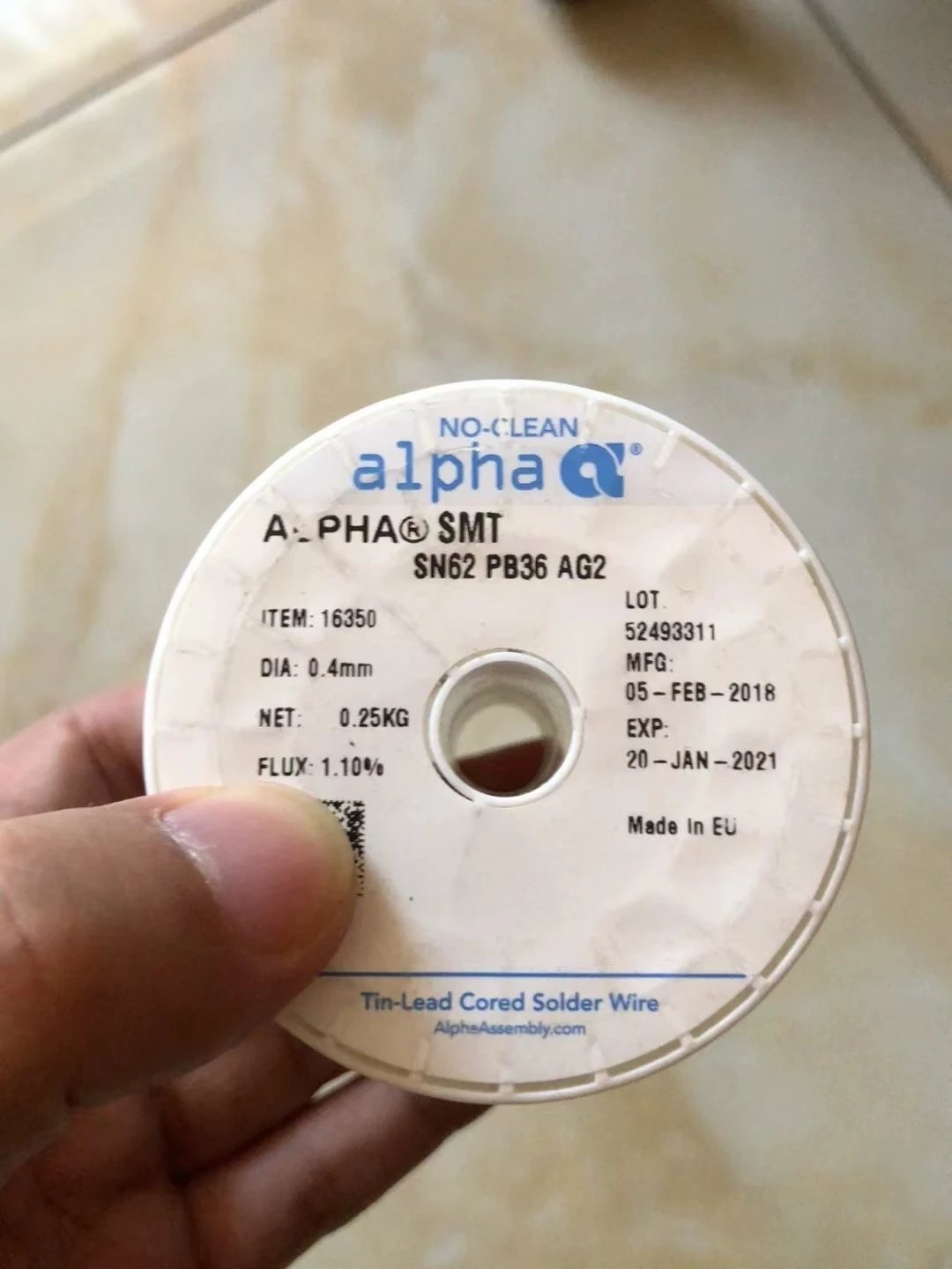 America Imported Alpha Silver Solder Wire With Lead Solder Wire Sn62Pb36Ag2 For Audiophile Soldering Wire Diameter 0.4mm