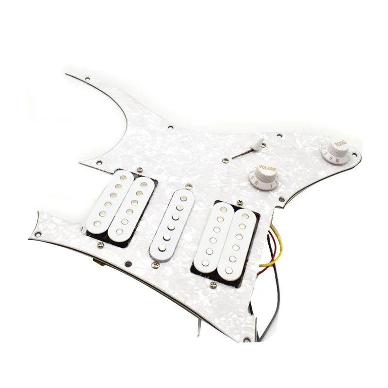 

YQJ-tElectric Guitar Pickup ST Humbucker Guitar Pickups Prewired Pickguard Guitar Pickup White