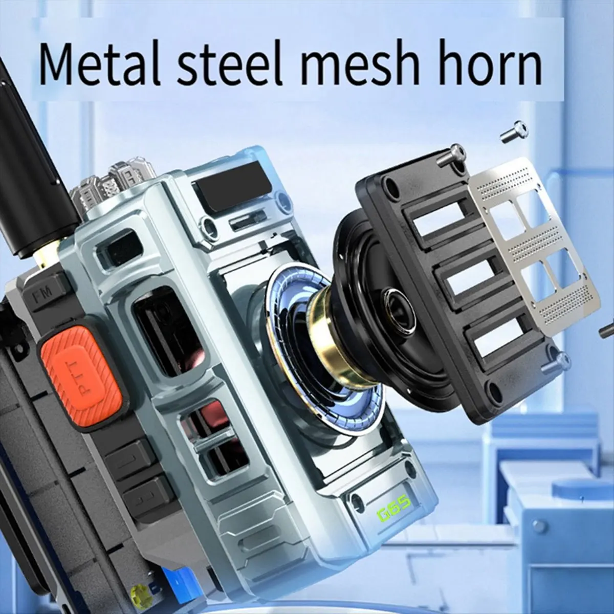 A40I G65 Walkie Talkie UHF FM Radio portatile a lungo raggio Ham Amatoriale Radio bidirezionale Comunicatore professionale per bambini,A