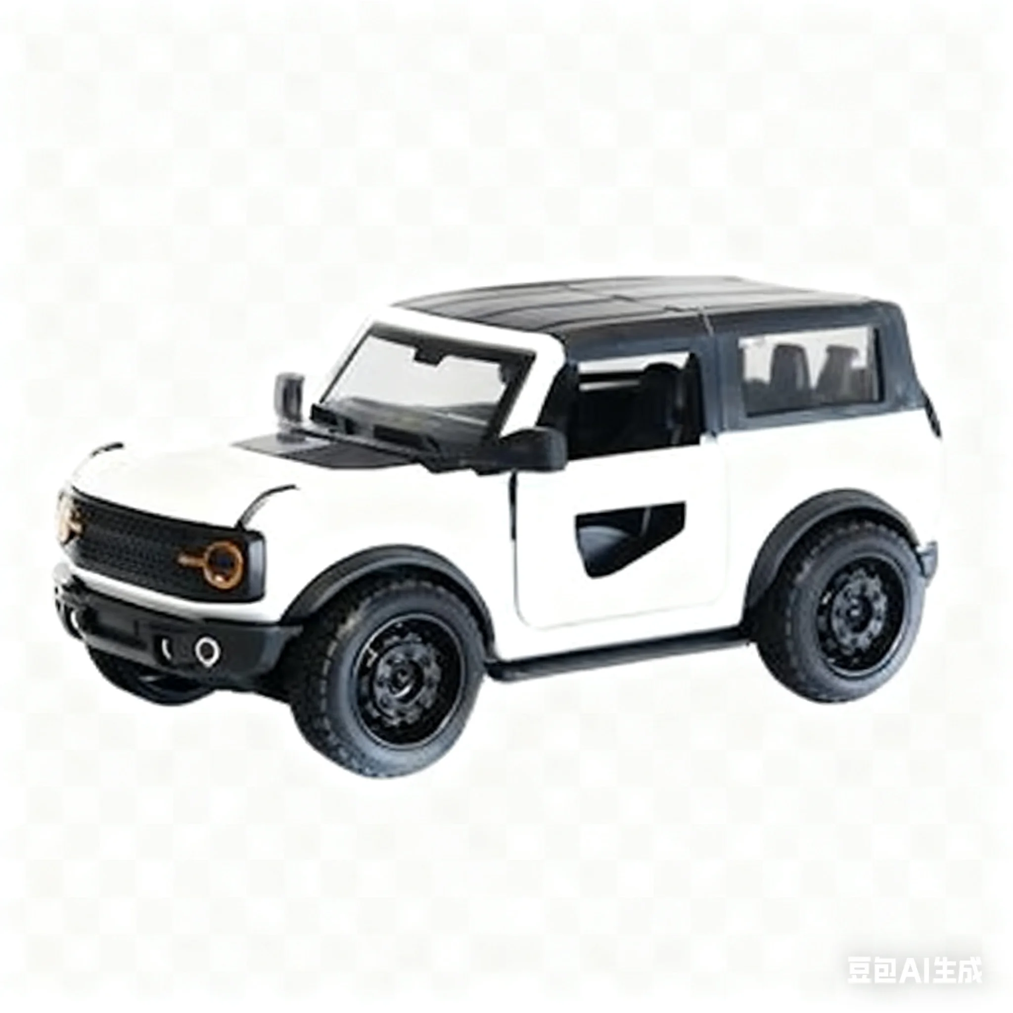 (Bagged) 1/36 Nuevo coche extraíble todoterreno convertible Hummer - Juguete para niños, metal fundido a presión, potente motor