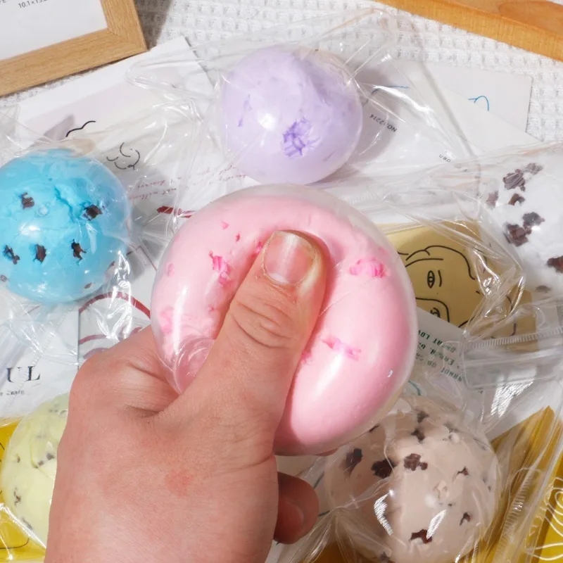 HH-Funny Butter Feel Squeeze Fresh Shapeable Pinch Reliever Realistic Handmade Ball Venting and Relieving Stress Toy