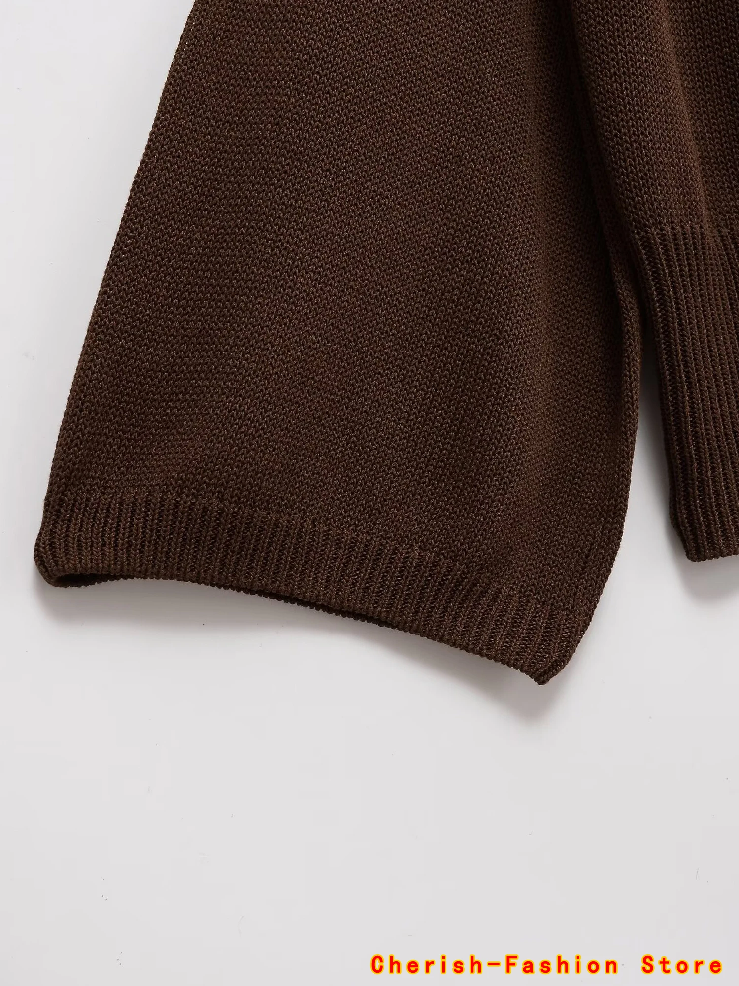 2025 nuovo arrivo donna moda maglione lavorato a maglia a maniche larghe casual slim pullover a maniche lunghe autunno poliestere giallo top estivo