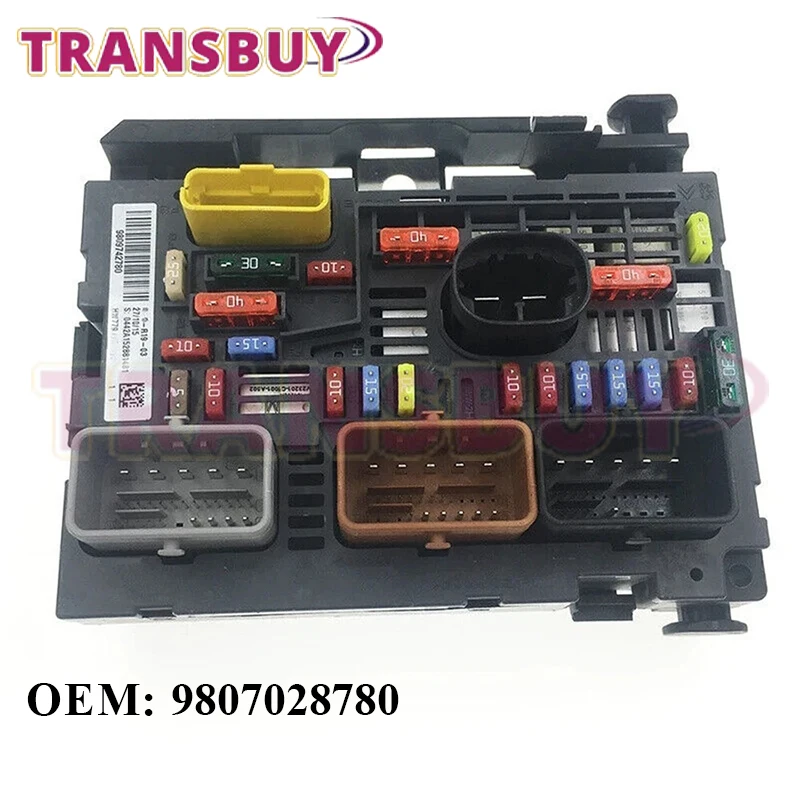

9807028580 New 9809742780 9664705980 9667044980 9675877980 R19 R02 Fuse Box BSM Suit For Citreon C5 TD 08-12 Peugoet 508 3008