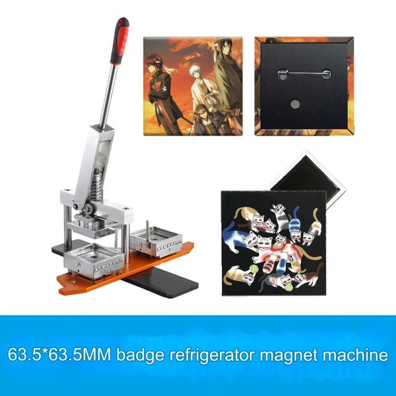 Hot Sales 63.5*63.5mm Manual Photo Magnet Machine Photo Magnet Making Machine