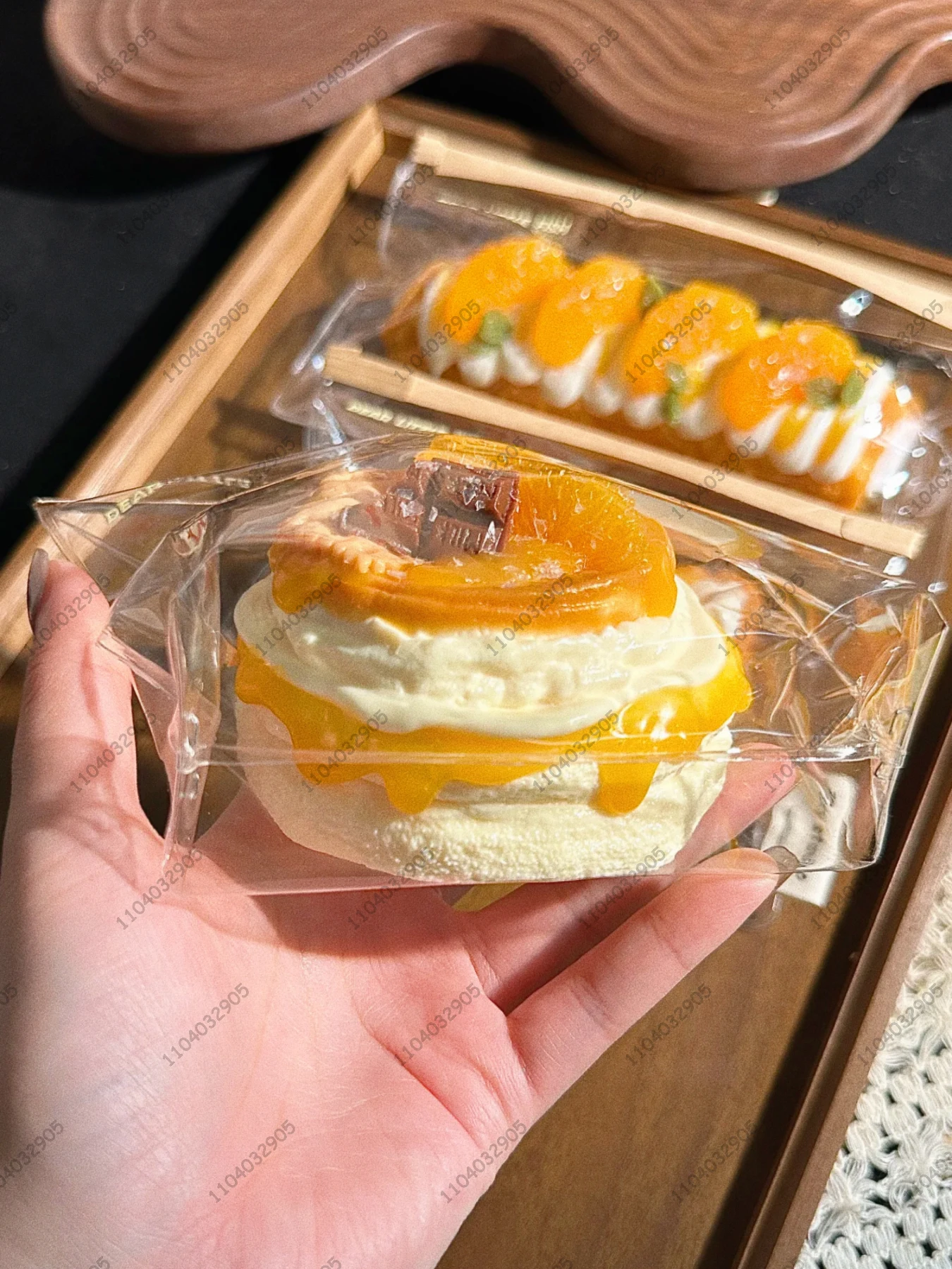Tangerine postre pastelería serie Taba Squishy silicona mandarina Muffin galleta tarta juguete para apretar mano relajar regalo de liberación de estrés