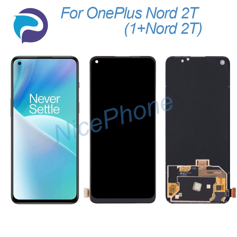 

for ONEPLUS Nord 2T LCD Display Touch Screen Digitizer Assembly Replacement 6.43" CPH2399, CPH2401 1+Nord 2T Screen Display LCD