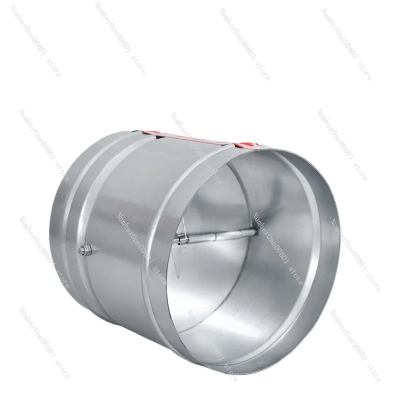 Galvanized round Air duct check valve 80-300mm airtight valve flue check Spring return stop for ventilation system