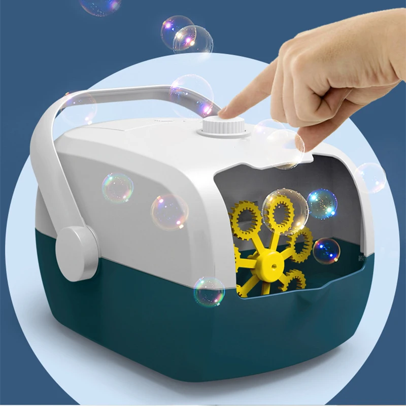 Charge Automatic Bubble Machine Blower Portable Bubbles Maker for Kids Funny Soap Bubbles For Children Baby Outdoor Toys Gifts