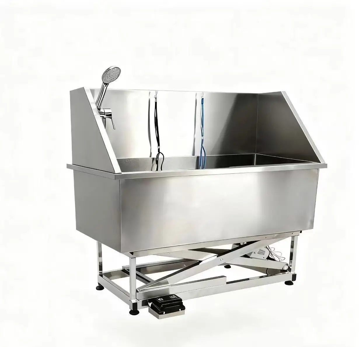 Stainless Steel Multi-functional Pet Bathtub Suitable For Large Dogs Cross-border Pet Store Beauty Bath