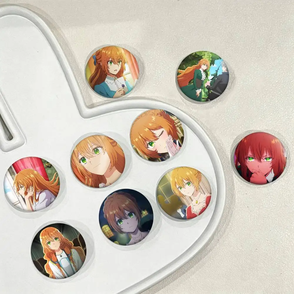 1pc Why Raeliana Ended Up At The Duke's Mansion Anime Badge Brooches On Backpack Decoration Round Enamel Pins For Accessorys