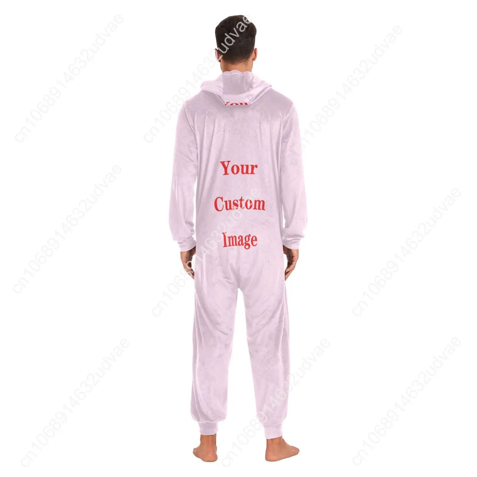 Home Couples Pajamas Sets Women Winter Customizing images Onesies Men One Piece Cosplay Costume Suit Sleepwear Flannel Pijamas