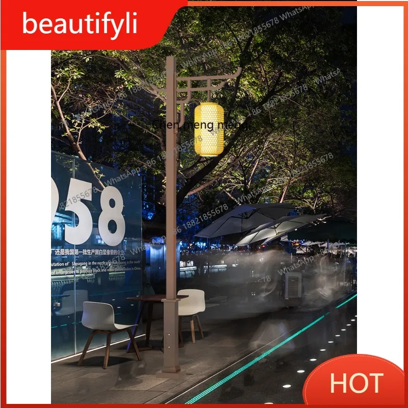 

L6080 Solar pole light outdoor Chinese landscape light waterproof courtyard outdoor scenic area community decorative street ligh