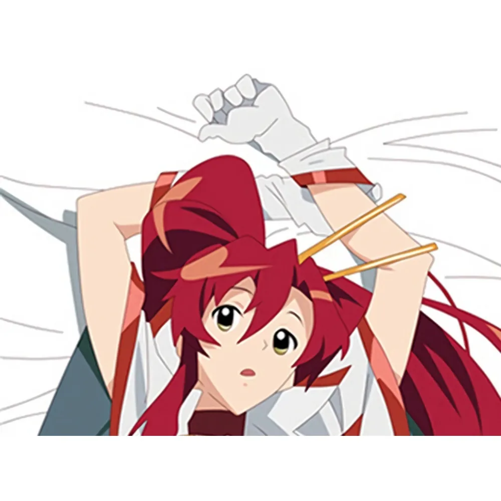 Yoko Littner Dakimakura Pillowcase Vibrant Long Red Hair Character Double Sided Print