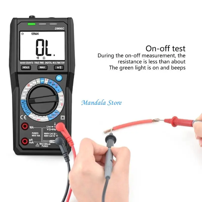 

U2JC Auto Ranging Digital Multimeter with Back light Diode Resistance Frequency Meter