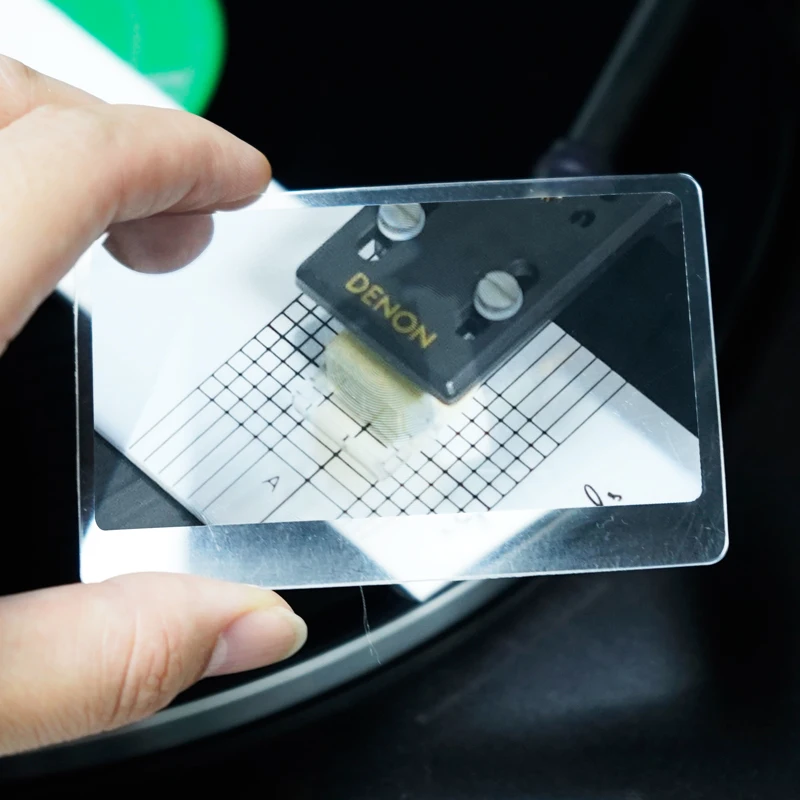 المحمولة لاقط معايرة مقياس المسافة المنقلة سجل LP الفينيل الدوار الفونوغراف فونو خرطوشة القلم محاذاة الساخن