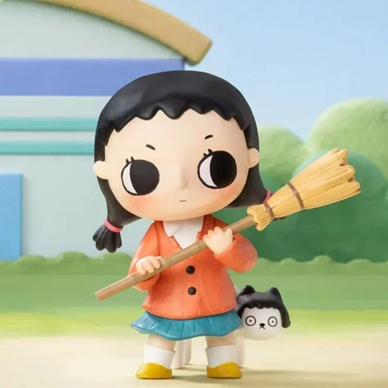 POP MART Nyota Chibi Maruko Chan Serie Desktop-Puppe Mystery Box Überraschungstüte Ornament Figuren Wohndekoration Mystery Spielzeugbox