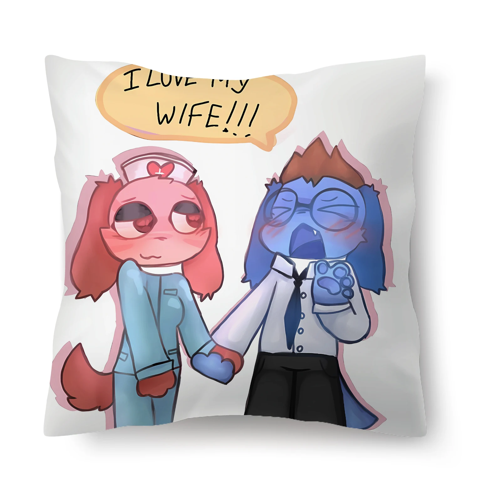 Animal Hospital PillowCase Game Cartoon Cute Throw Cushion Cover Pillowslip ForLiving Room Sofa Home Decor Boy Kid Birthday Gift