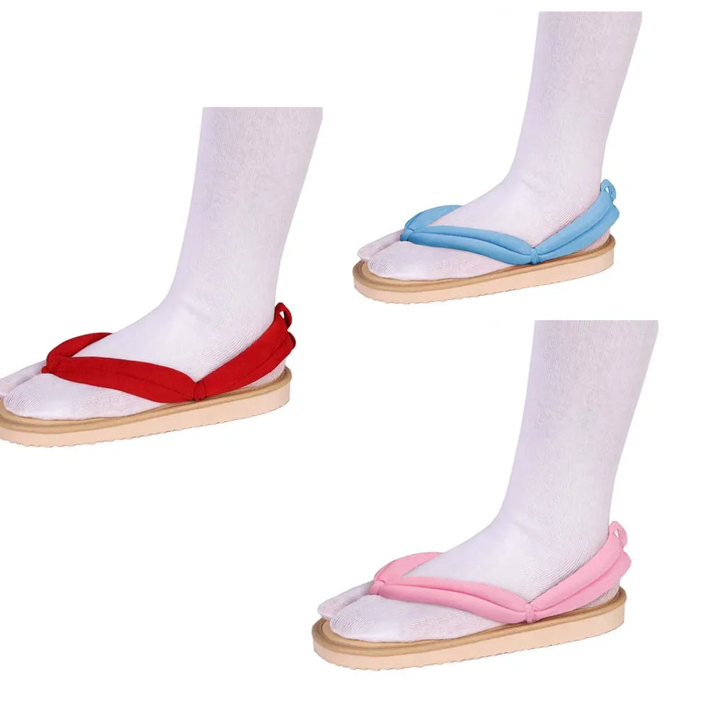 EUR Size Japanese Anime Cosplay Shoes Clogs Sandals Flip Flops with Shoes Kamado Nezuko Clogs Kimono Flip-flops Geta Slippers Sh image 4