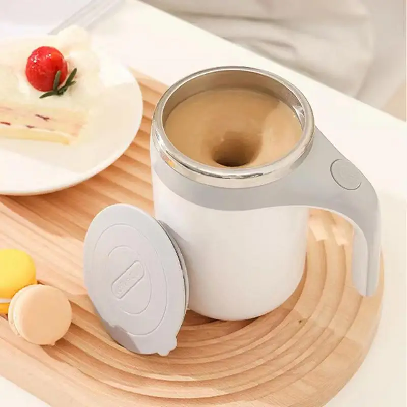 Automatic Stirring Cup Mug Rechargeable Portable Coffee Electric Stirring Stainless Steel Rotating Magnetic Electric Mixing Mug