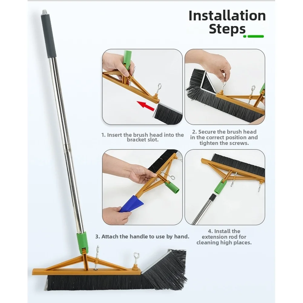 5 Piece Cleaning Brush Collection with Swivel Mechanism for Kitchen Bathroom Toilet and Grout Line Maintenance