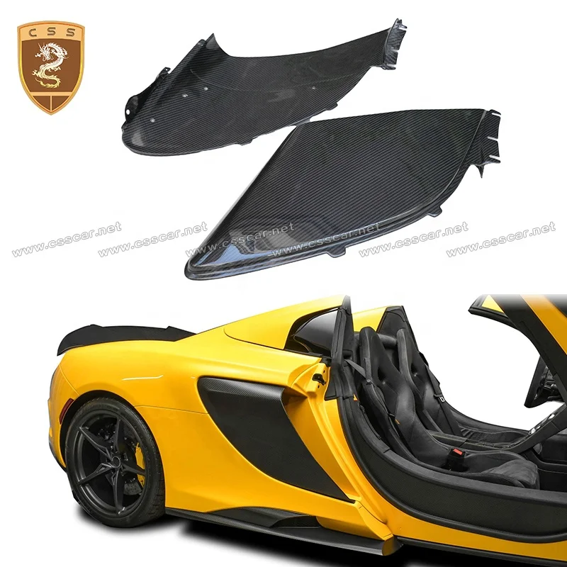 

OEM Style Carbon Fiber Rear Side Fender Air Intake Cover Side Vent For McLaren MP4 12C Update 675LT