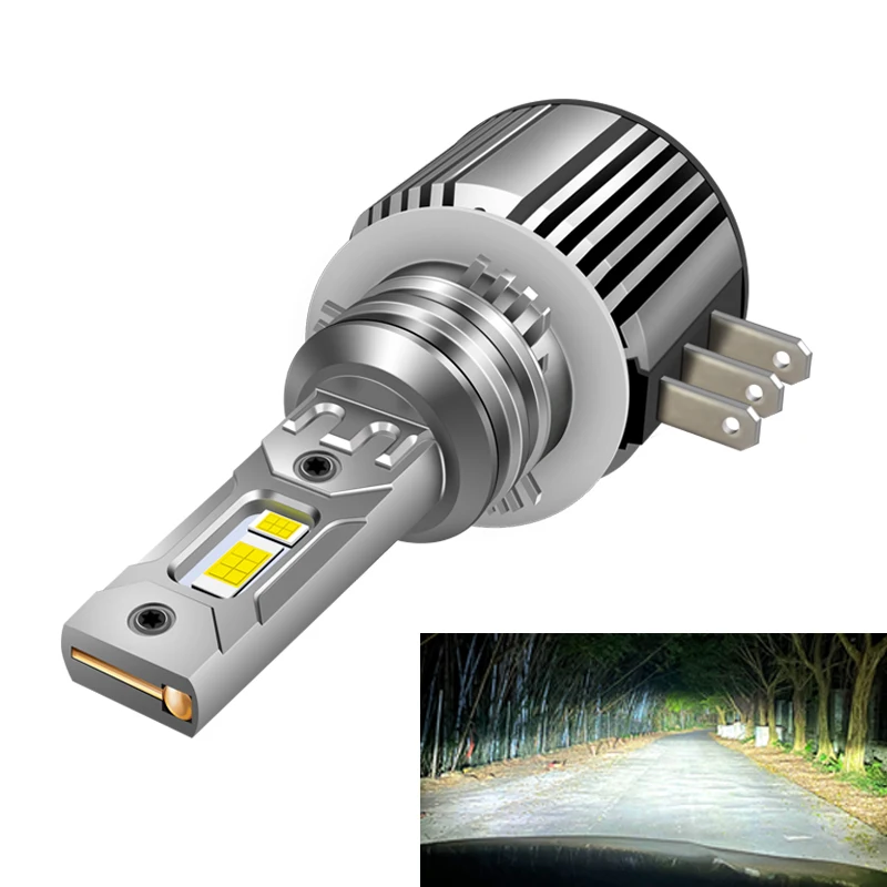 

2Pcs H15 Car LED Headlight Upgrade High Power Super Bright Plug-N-Play Auto Headlamp High Low Beam Bulb Fog Light White 6000K