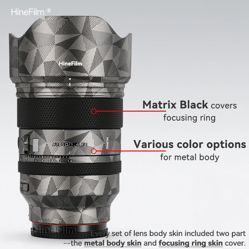 تخصيص الجلد ل Viltrox AF50 F1.4 برو FE عدسة ملصق ل Viltrox AF 50 مللي متر F1.4 برو عدسة ملصق مائي الجلد AF50F1.4Pro التفاف غطاء