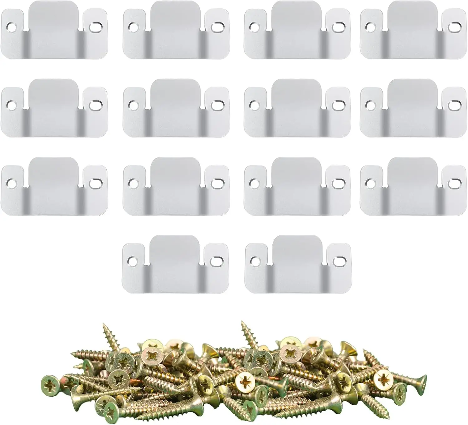

14 Pcs Sectional Couch Connectors Metal Sofa Clips Interlocking Furniture Connector with 34 Screws