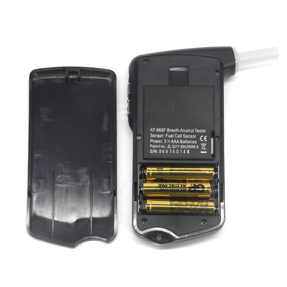 GREENWON High Accuracy Professional Police Digital Breath Alcohol Tester Breathalyzer AT868F